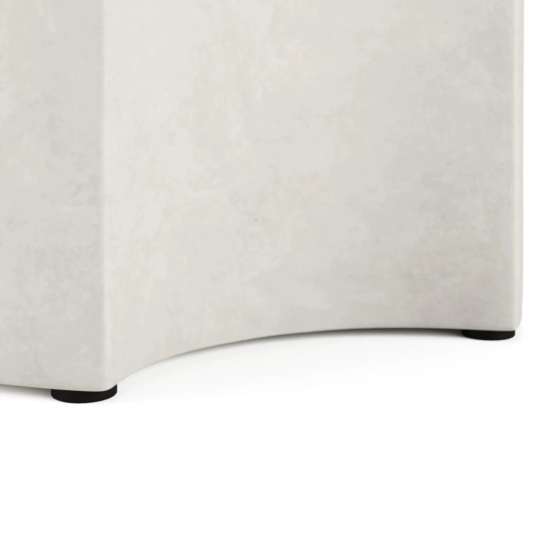 Noah Outdoor Cement Drink & Side Table Set - White