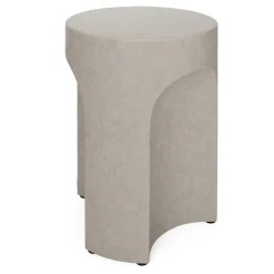 Noah Outdoor Cement Drink & Side Table Set - Gray