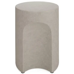 Noah Outdoor Cement Drink & Side Table Set - Gray