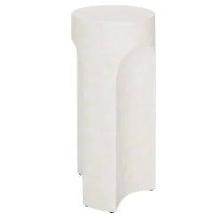 Noah Outdoor Cement Drinks Table - White