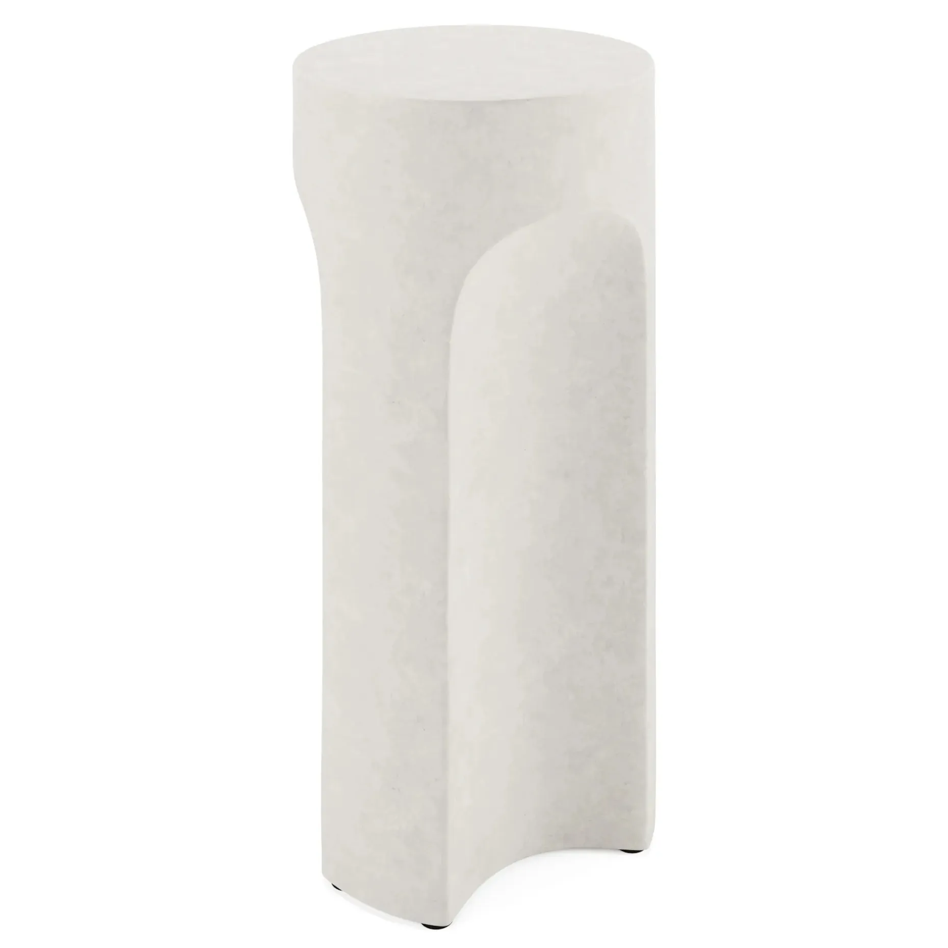 Noah Outdoor Cement Drinks Table - White