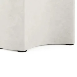 Noah Outdoor Cement Drinks Table - White