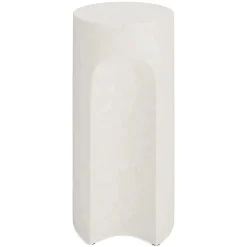 Noah Outdoor Cement Drinks Table - White