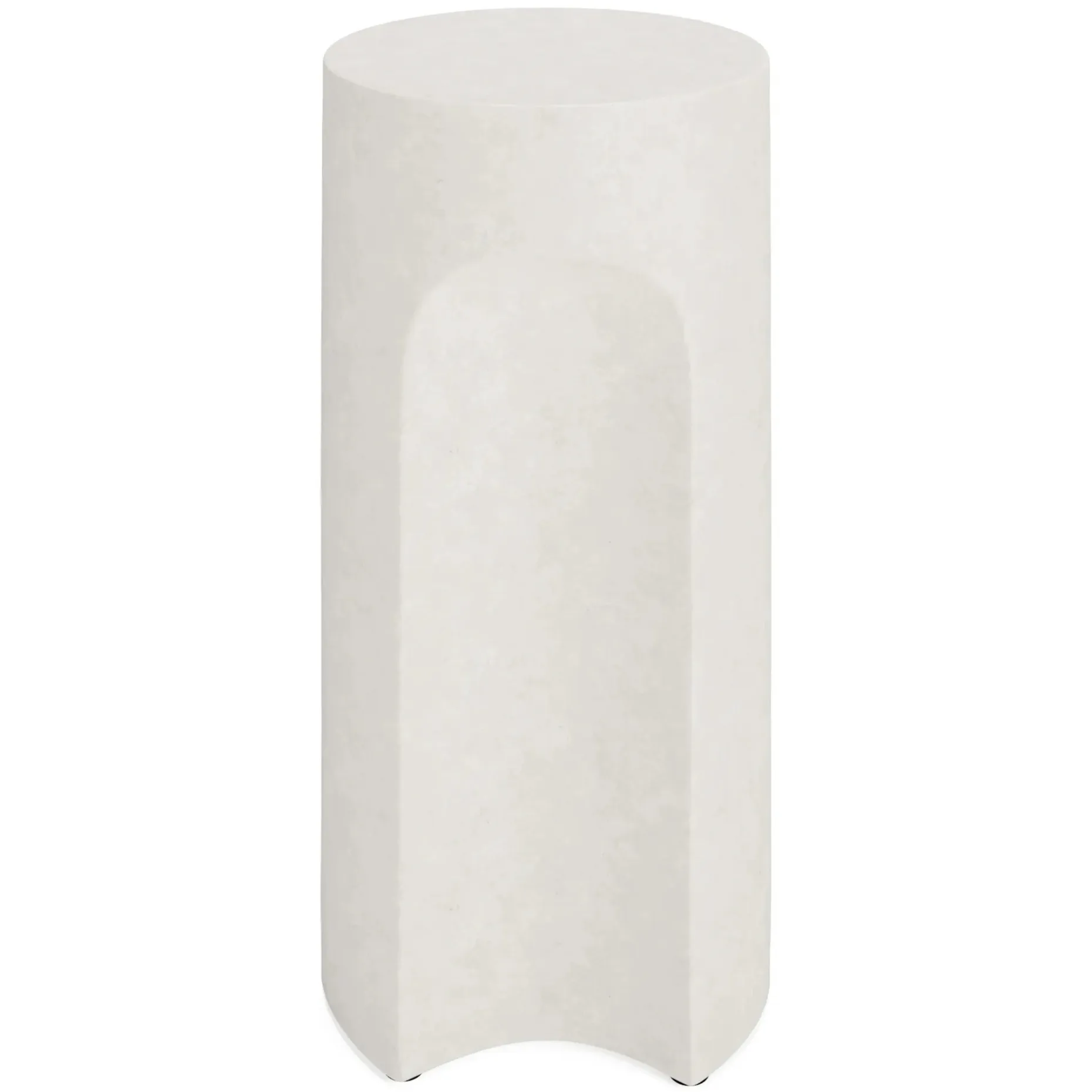 Noah Outdoor Cement Drinks Table - White
