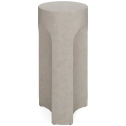 Noah Outdoor Cement Drinks Table - Gray