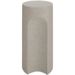 Noah Outdoor Cement Drinks Table - Gray