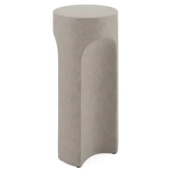 Noah Outdoor Cement Drinks Table - Gray