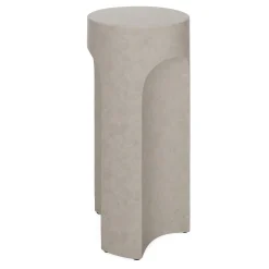 Noah Outdoor Cement Drinks Table - Gray