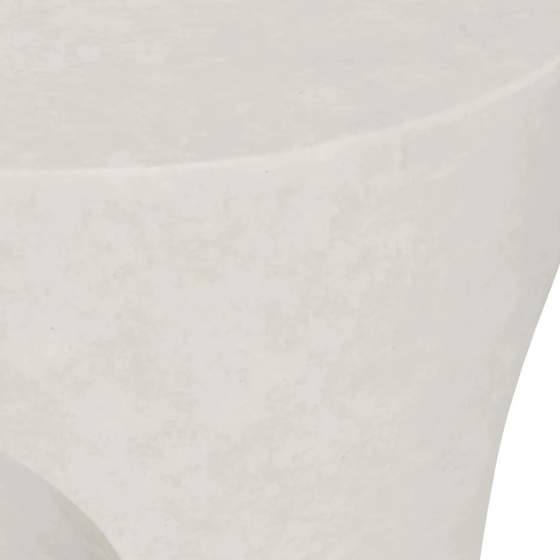 Noah Outdoor Cement Side Table - White