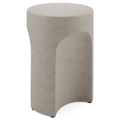 Noah Outdoor Cement Side Table - Gray