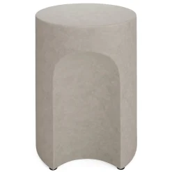 Noah Outdoor Cement Side Table - Gray