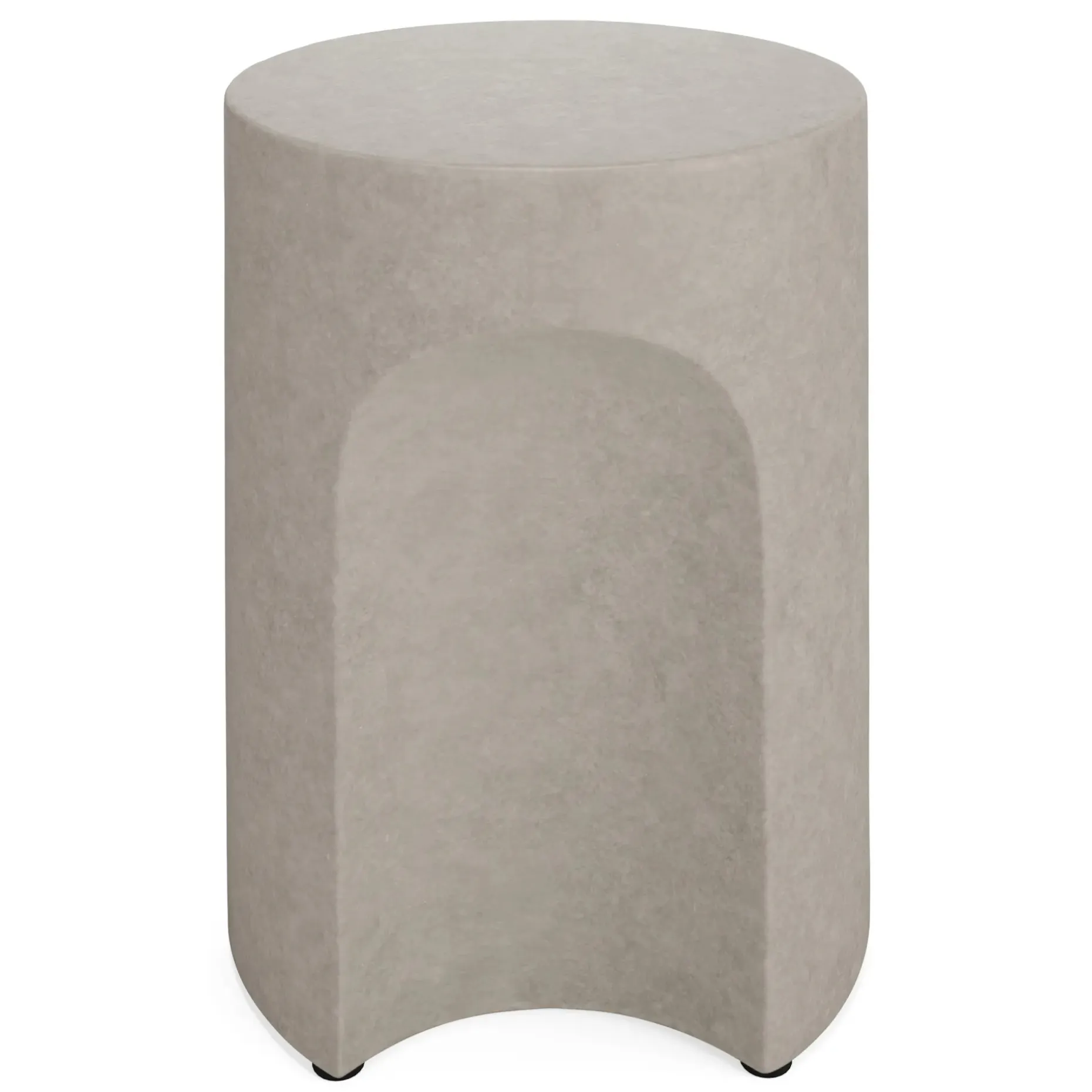 Noah Outdoor Cement Side Table - Gray