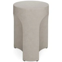 Noah Outdoor Cement Side Table - Gray