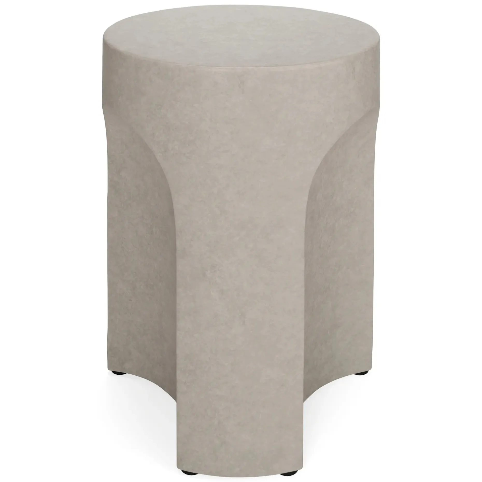 Noah Outdoor Cement Side Table - Gray