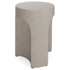 Noah Outdoor Cement Side Table - Gray