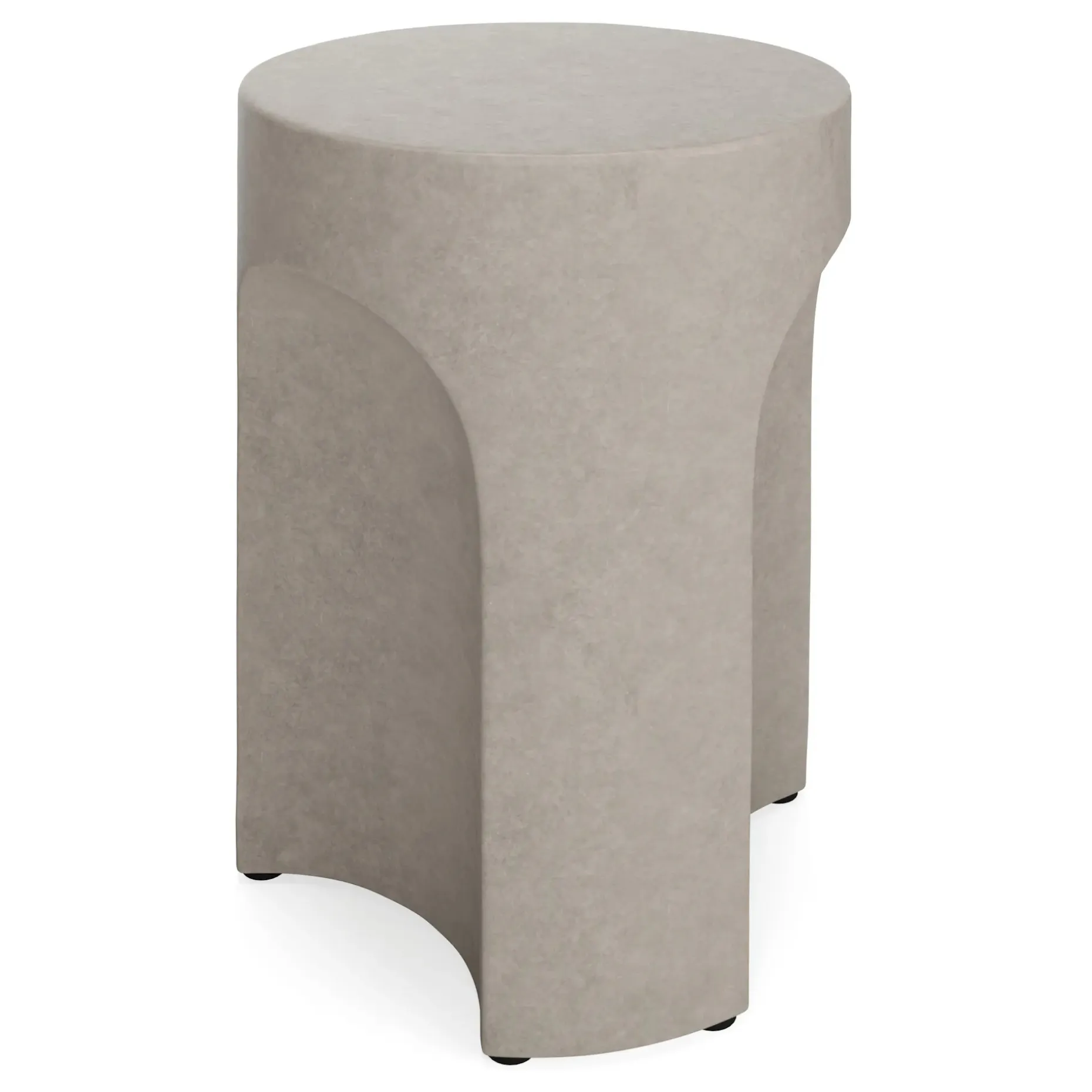 Noah Outdoor Cement Side Table - Gray