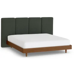 Noel King Headboard - Green Wool Bouclé