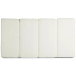 Noel King Headboard - Lunaria White Bouclé