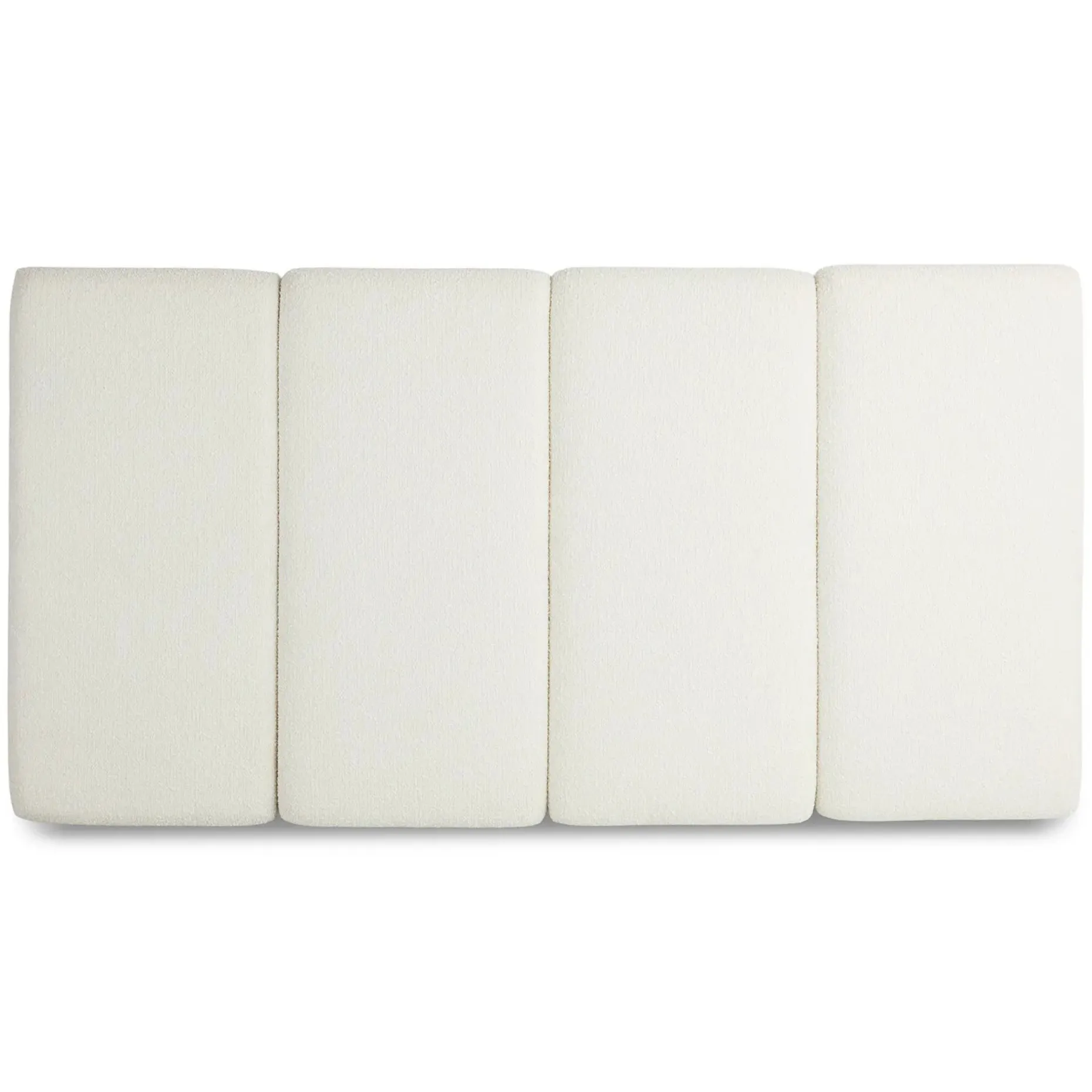 Noel King Headboard - Lunaria White Bouclé