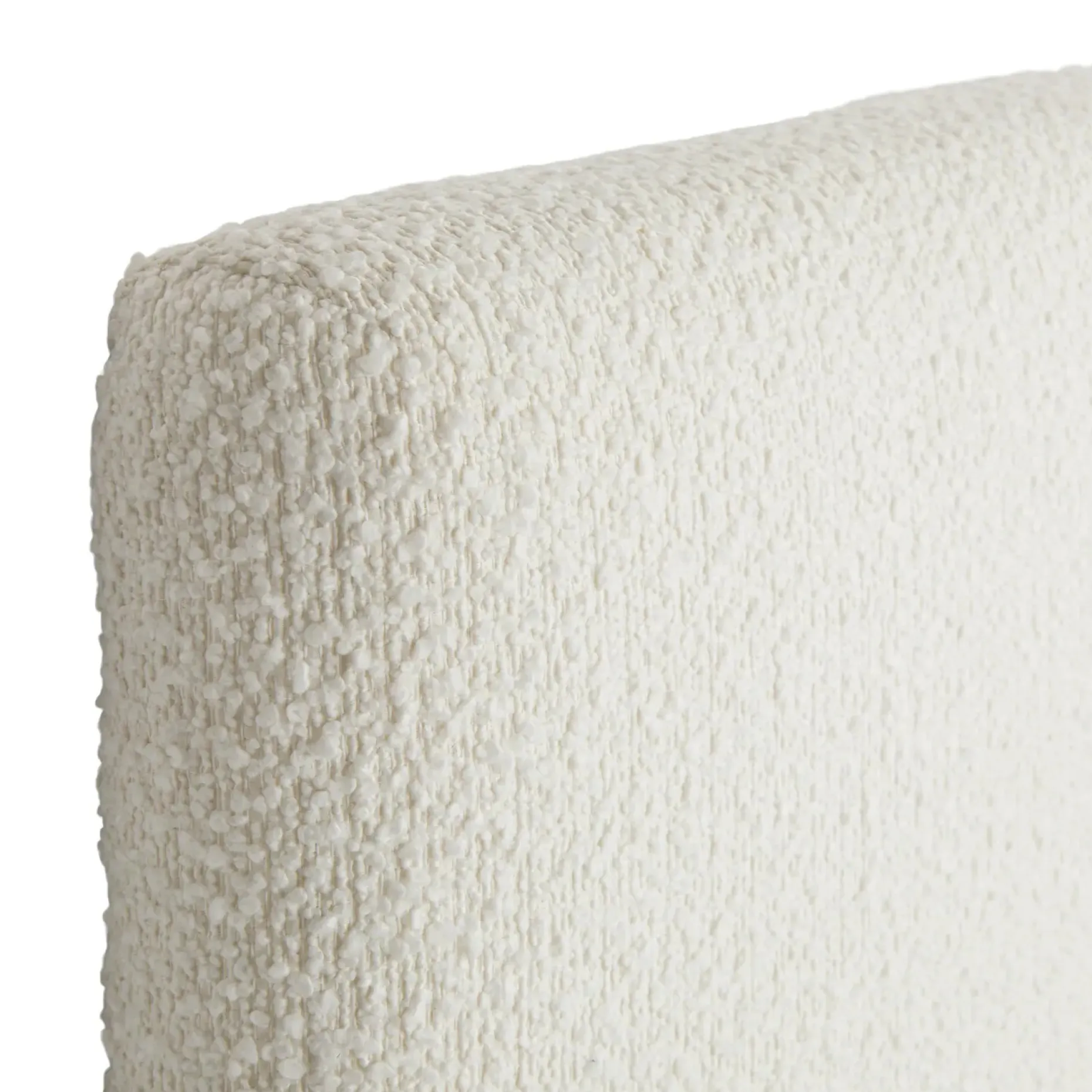 Noel King Headboard - Lunaria White Bouclé