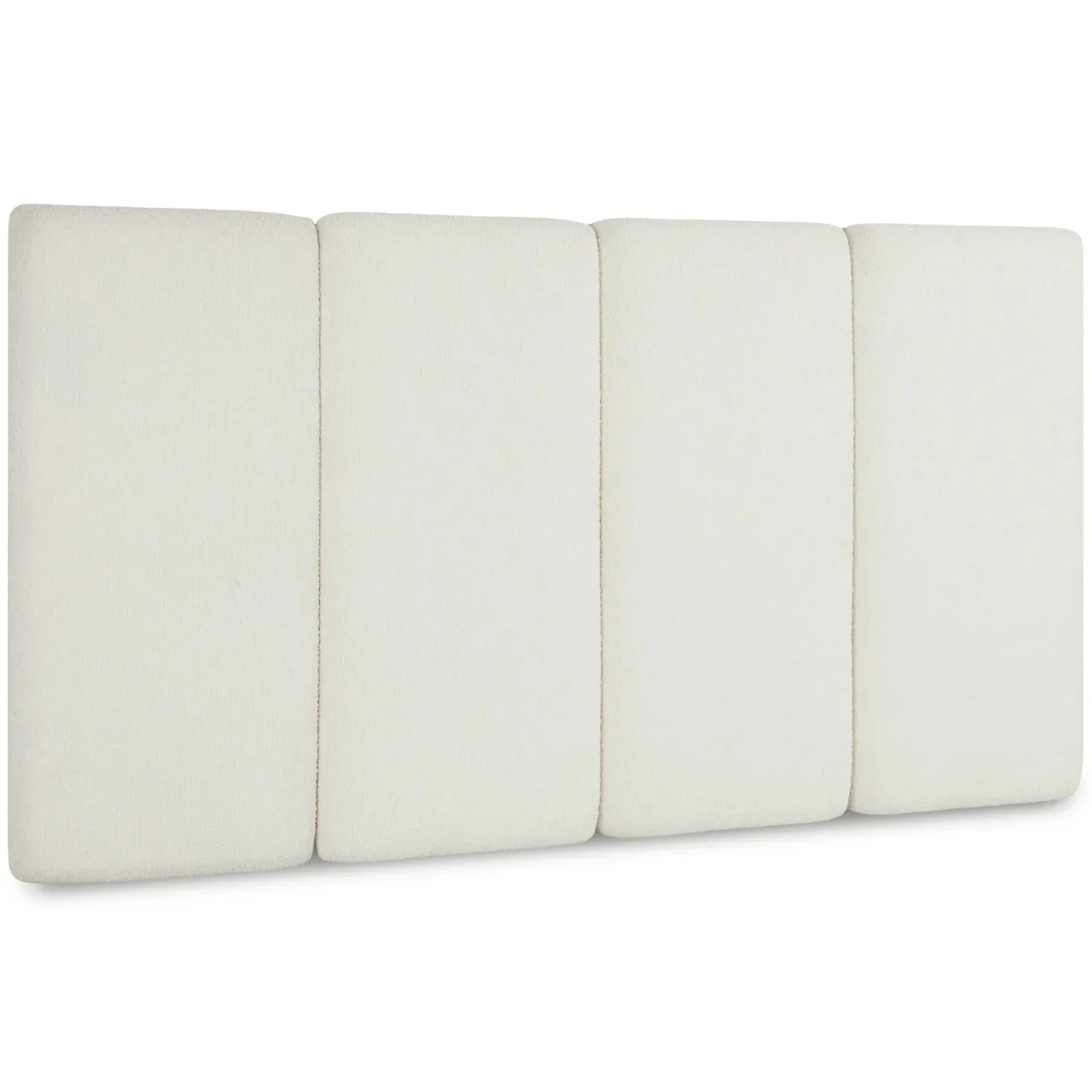 Noel King Headboard - Lunaria White Bouclé