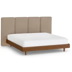 Noel King Headboard - Sandstone Wool Bouclé