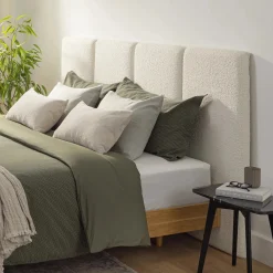 Noel King Headboard - Sandstone Wool Bouclé