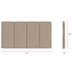 Noel King Headboard - Sandstone Wool Bouclé