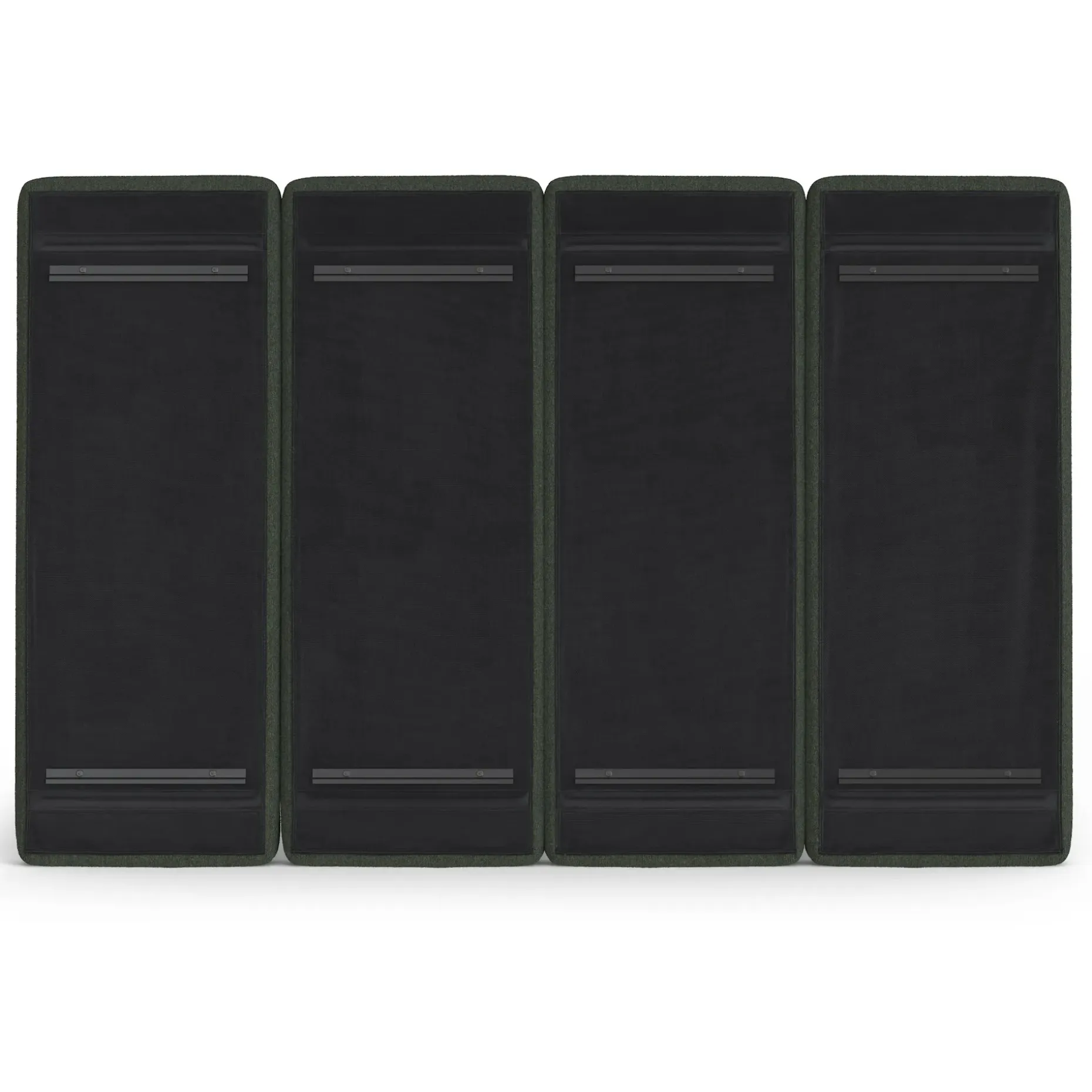 Noel King Tall Headboard - Green Wool Bouclé