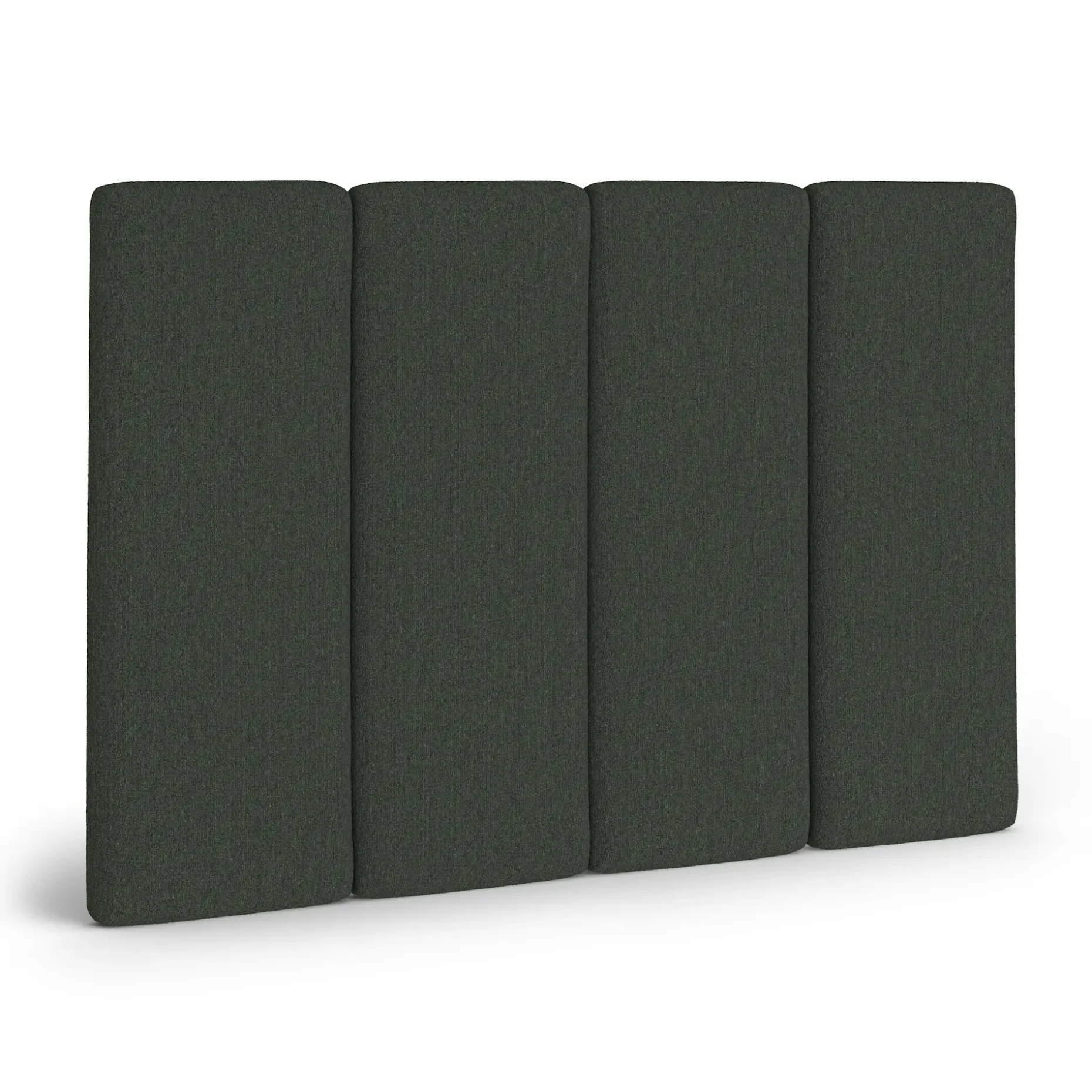 Noel King Tall Headboard - Green Wool Bouclé