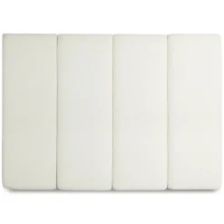 Noel King Tall Headboard - Lunaria White Bouclé