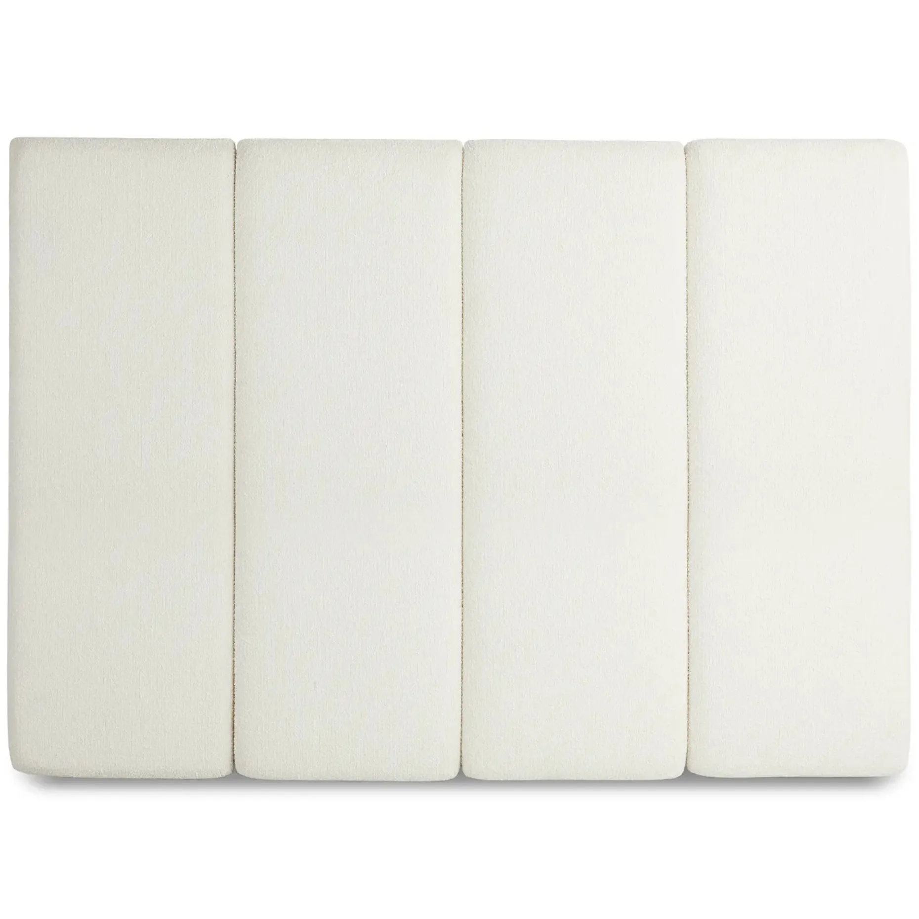 Noel King Tall Headboard - Lunaria White Bouclé