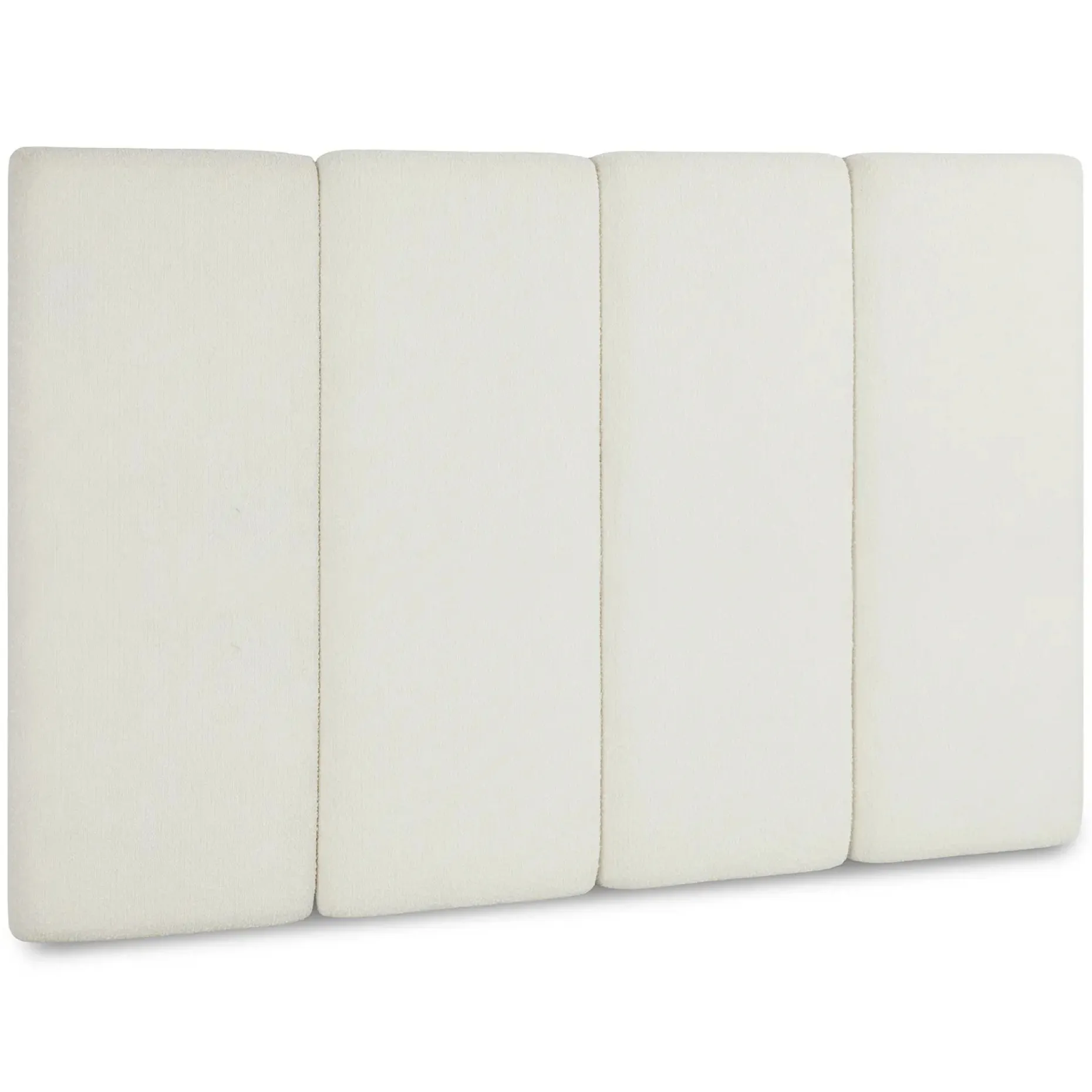 Noel King Tall Headboard - Lunaria White Bouclé