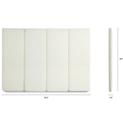 Noel King Tall Headboard - Lunaria White Bouclé