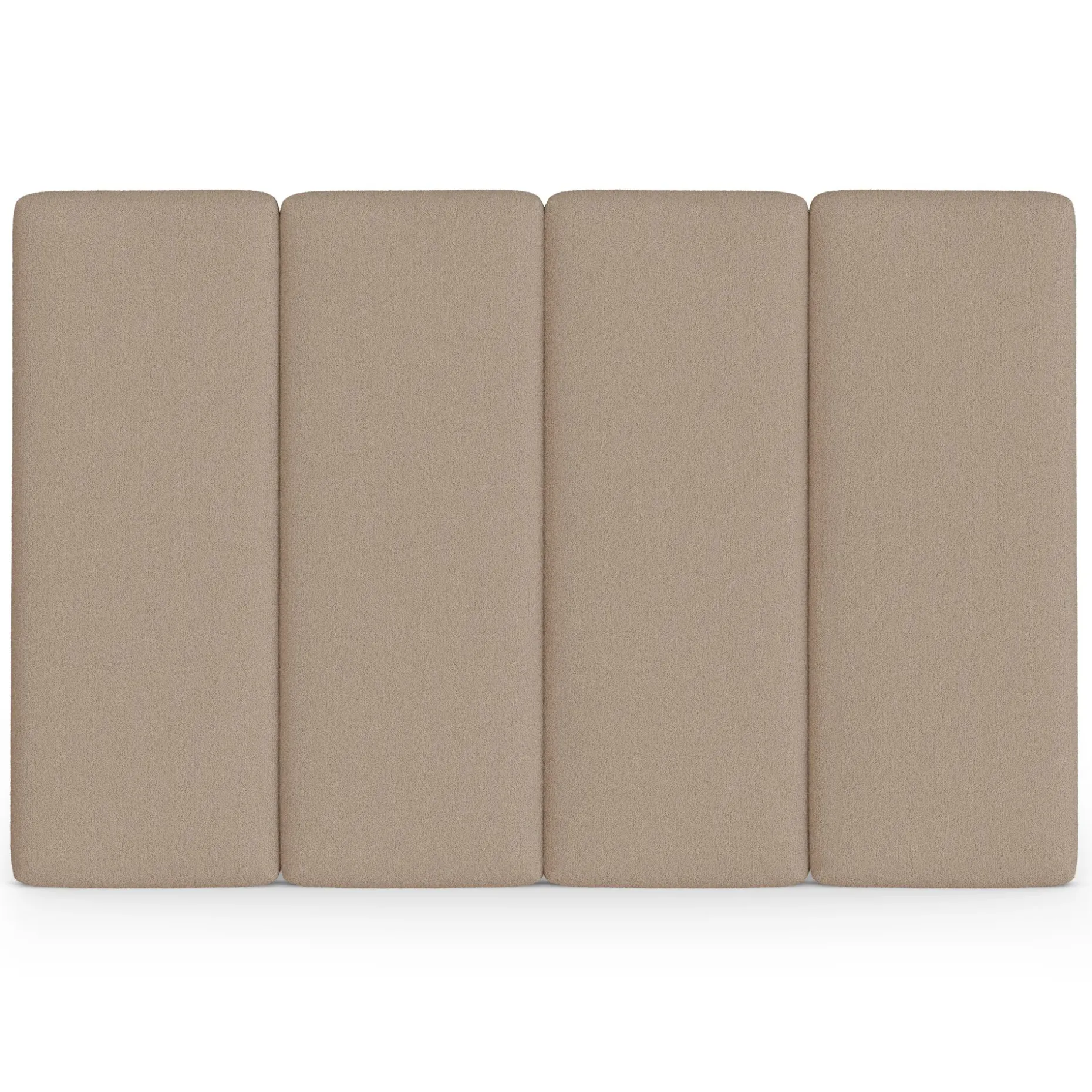 Noel King Tall Headboard - Sandstone Wool Bouclé