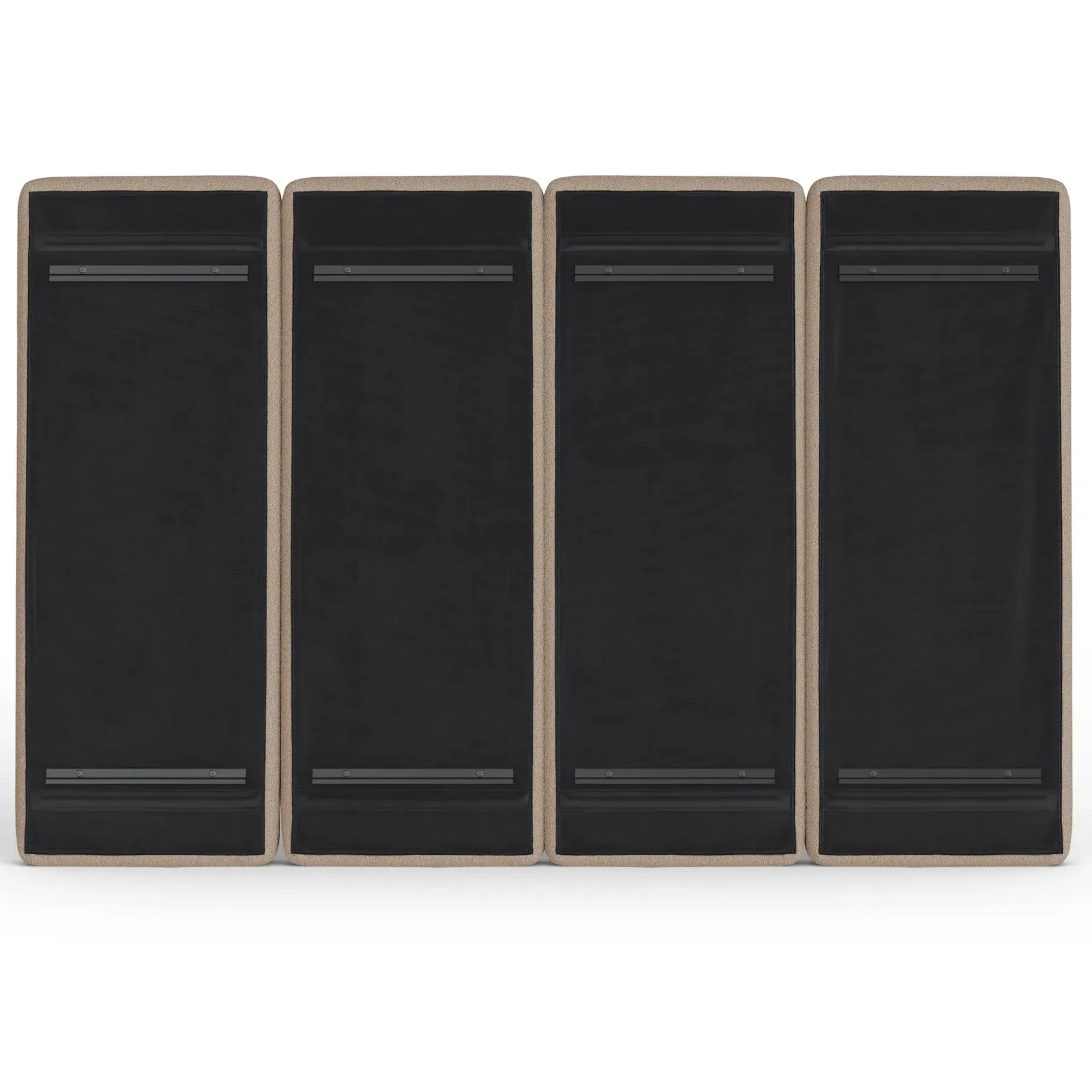 Noel King Tall Headboard - Sandstone Wool Bouclé