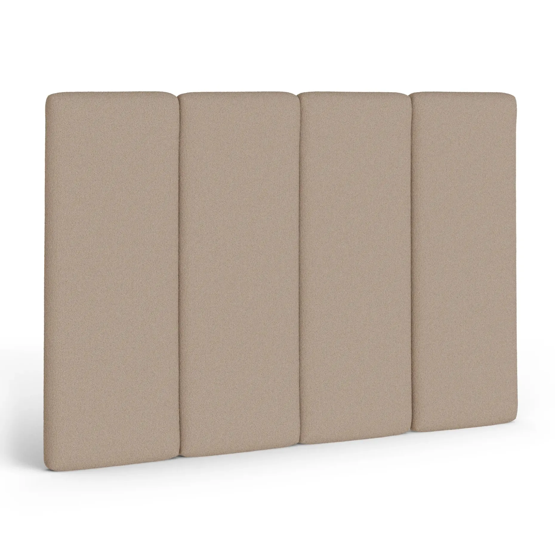 Noel King Tall Headboard - Sandstone Wool Bouclé