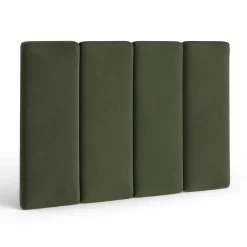 Noel King Tall Velvet Headboard - Hale Fir Green