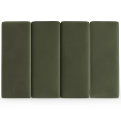 Noel King Tall Velvet Headboard - Hale Fir Green