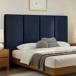 Noel King Tall Velvet Headboard - Hale Ink