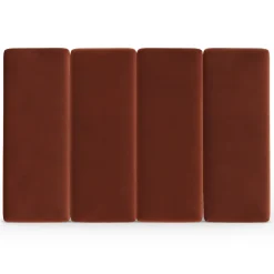 Noel King Tall Velvet Headboard - Hale Rust