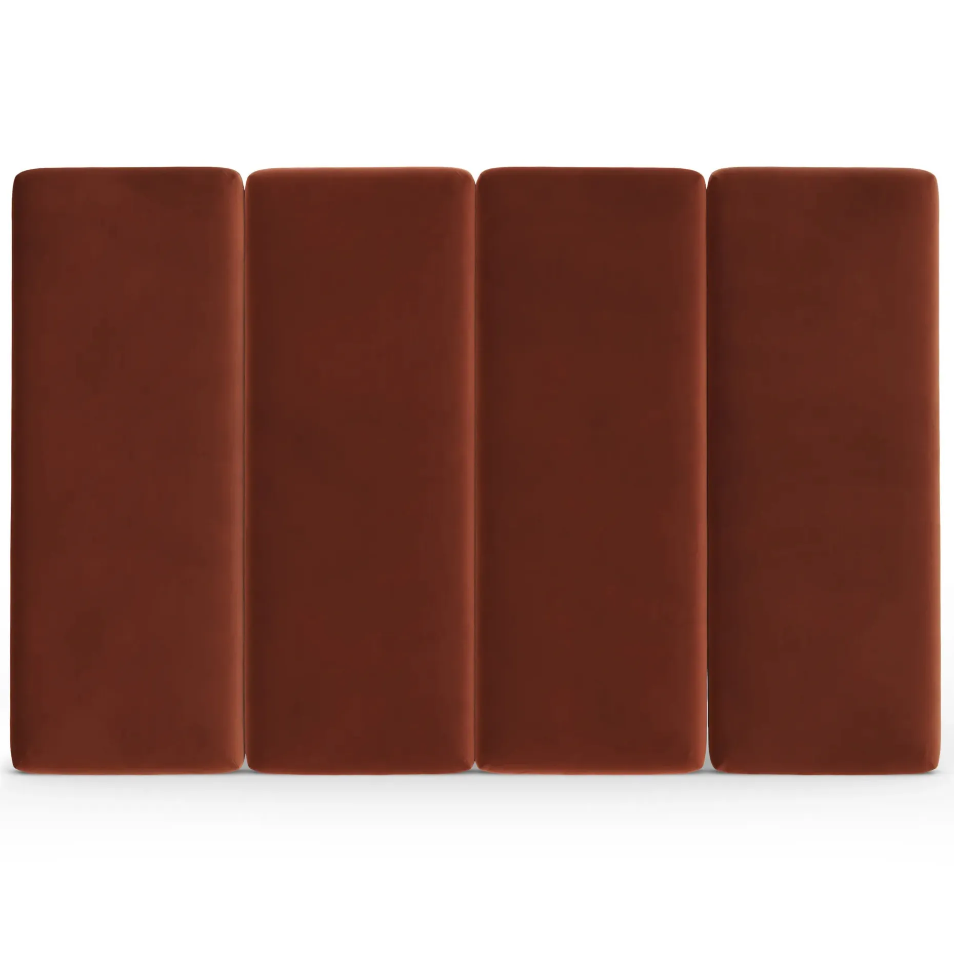 Noel King Tall Velvet Headboard - Hale Rust
