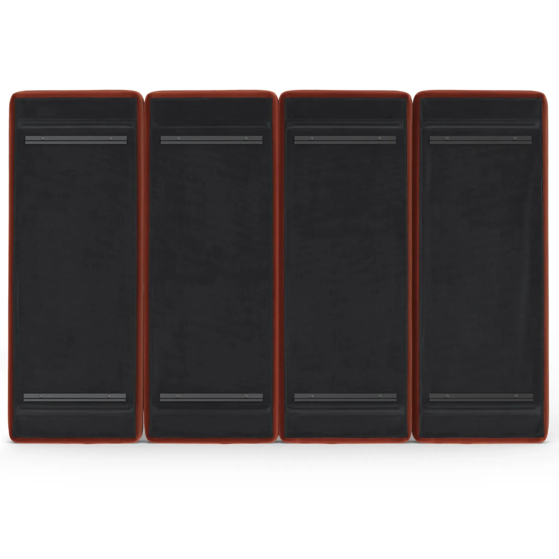 Noel King Tall Velvet Headboard - Hale Rust