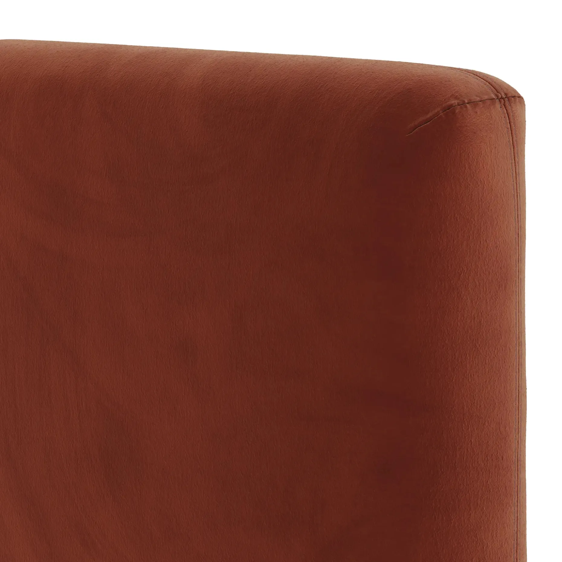 Noel King Tall Velvet Headboard - Hale Rust