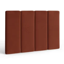 Noel King Tall Velvet Headboard - Hale Rust
