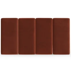 Noel King Velvet Headboard - Hale Rust