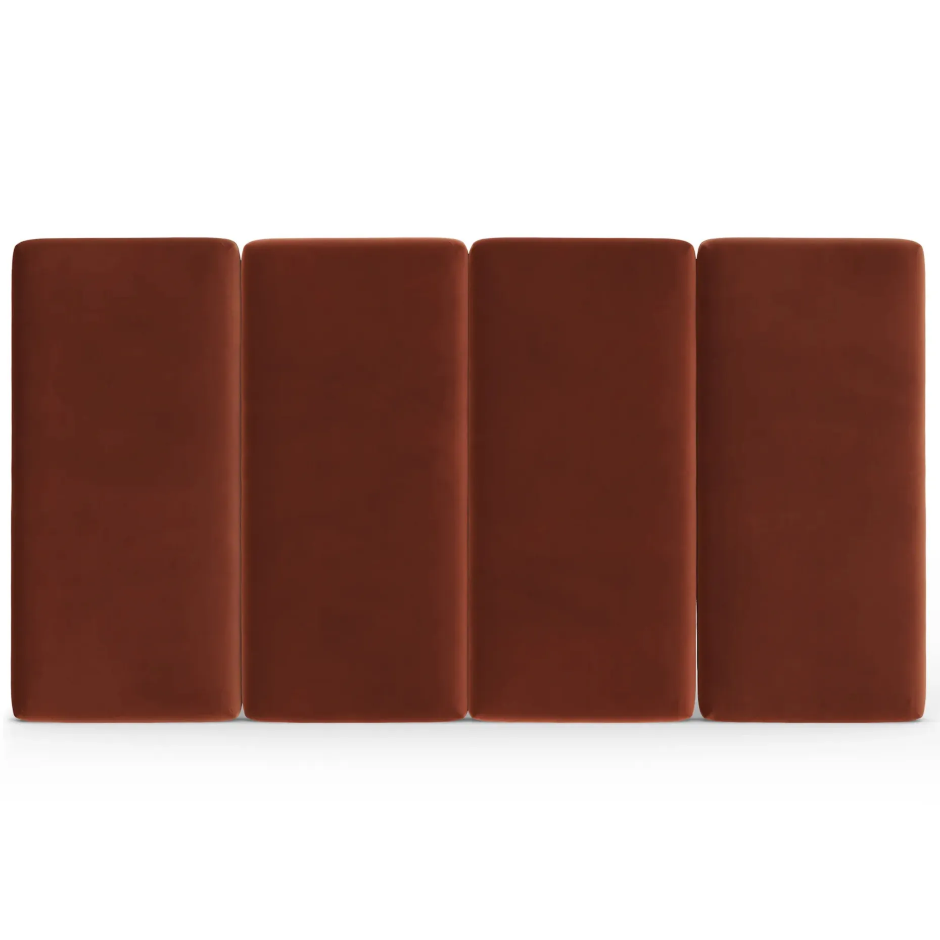 Noel King Velvet Headboard - Hale Rust