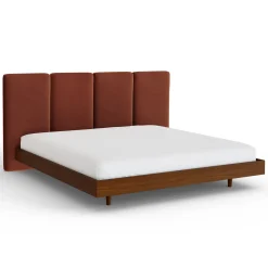 Noel King Velvet Headboard - Hale Rust