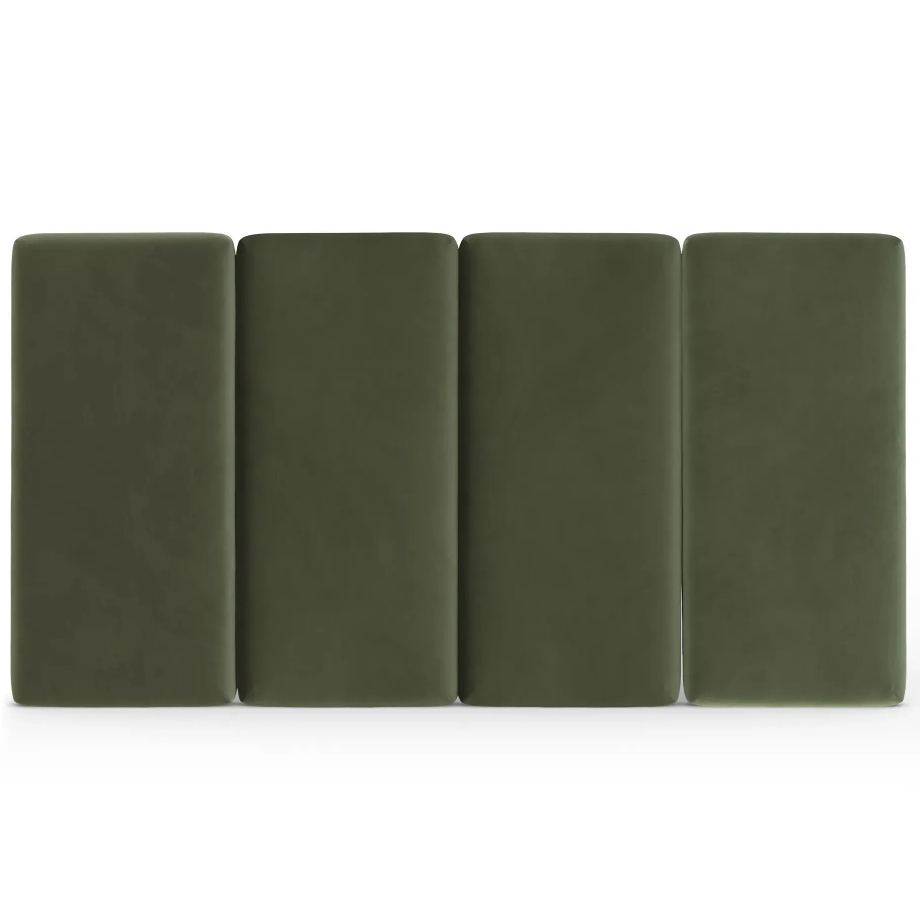 Noel King Velvet Headboard - Hale Fir Green