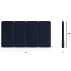 Noel King Velvet Headboard - Hale Ink